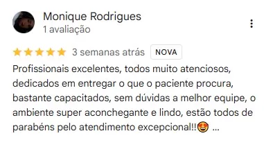 Avaliação no Google