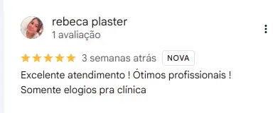 Avaliação no Google