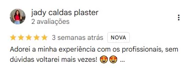 Avaliação no Google